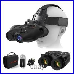 Helmet Mount Infrared Night Vision Binoculars Digital Video Recording Goggles US