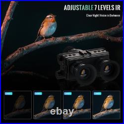 Helmet Mounted 4K Night Vision Goggles with 8X Zoom & Manual Focus -HD Infrar