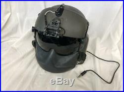 Hgu-56 Gentex Flight Helmet & Anvis Nvg, Mfs Shield Large