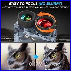 Hojocojo Mini Night Vision Goggles Exclusive Rechargeable Infrared Binocu