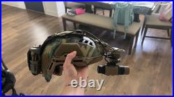 Hoplite DNV-9 Digital Night Vision Goggle On Hard Headed Veterans Bump Helmet