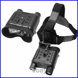 Hunting Infrared 850nm Night Vision Goggles Head Mounted Binoculars 8X Zoom CAM
