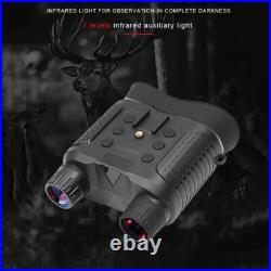 Hunting Infrared 850nm Night Vision Goggles Head Mounted Binoculars 8X Zoom CAM
