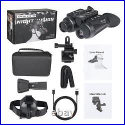 Hunting Night Vision Goggles Head Mounted Binoculars 8X Zoom Infrared 850nm CAM
