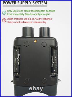 IR Night Vision Binoculars 850nm Hunting Goggles Record Video Camera 10X Zoom