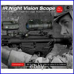 IR Waterproof HD 2X Monocular Night Vision Helmet Scope Hunting Or NVG Rhino Arm