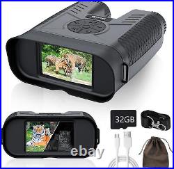 IXIEEX Night Vision Goggles Rechargeable Full-Color Infrared Binoculars