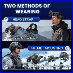 Immersive 3D Night Vision Goggles with Adjustable Infrared Light & Fill Light