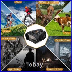 Infrared Night Vision Binoculars 4K UHD IR NV Goggles 10X Zoom 4 in Screen