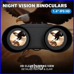Infrared Night Vision Binoculars 4K UHD LRF Goggles 8X Digital Zoom Head Mounted