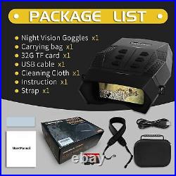 Kymzixx Night Vision Goggles, Night Vision Binoculars, Digital Infrared Binocula