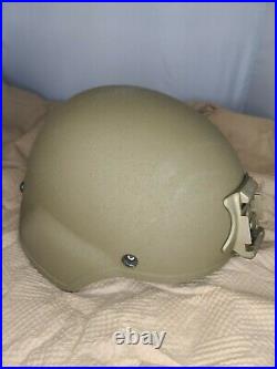 LARGE GENTEX 3M Enhanced Combat Helmet ECH USMC Coyote Marine NVG Mount