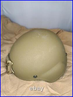LARGE GENTEX 3M Enhanced Combat Helmet ECH USMC Coyote Marine NVG Mount