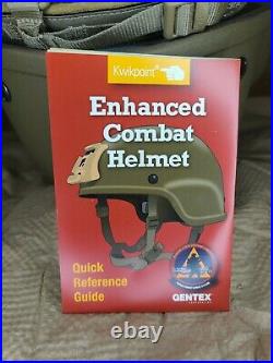 LARGE GENTEX 3M Enhanced Combat Helmet ECH USMC Coyote Marine NVG Mount