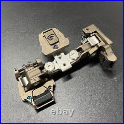 Lightweight CNC Machined Binocular KVC Bridge Night Vision Mount Universal TAN