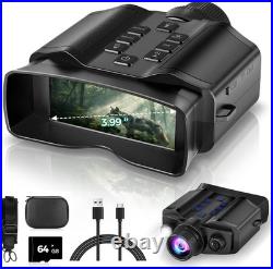 Lightweight Night Vision Binoculars with 64GB Card