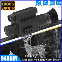 M5 1080P Night Vision Goggles Night Vision Scope Infrared IR Camera For Hunting