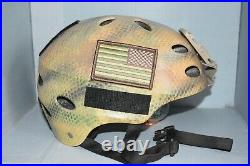 MARSOC Bump Helmet Tan Multicam NVG Norotos Mount Medium HALO SEAL DEVGRU Ranger