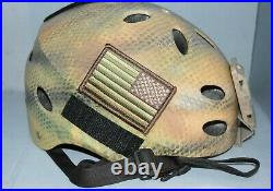 MARSOC Bump Helmet Tan Multicam NVG Norotos Mount Medium HALO SEAL DEVGRU Ranger