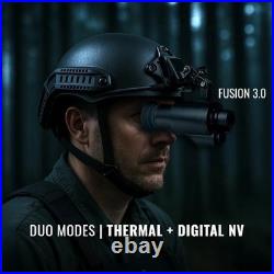 MAX 2.0 Digital Night Vision Goggle & Fusion 3.0 Thermal/NV Goggle Head & Helm