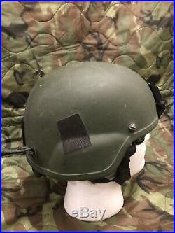 MSA MICH TC2000 ACH Ballistic Helmet LARGE SF NSW ACH ODA NVG Norotos OEF OIF US