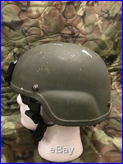 MSA MICH TC2000 ACH Ballistic Helmet LARGE SF NSW ACH ODA NVG Norotos OEF OIF US