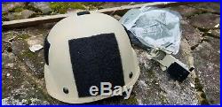 MSA TC-2000 tan Combat Helmet Large Norotos NVG Mount ACH MICH OPS-CORE MARSOC
