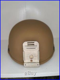 MSA TC-2002 ACH MID CUT Ballistic Helmet Size Medium Tan Ops-Core NVG/RHINO ACH