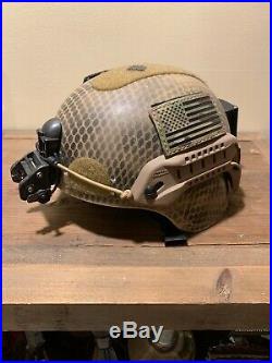 MSA TC2000 ACH helmet With ANVIS NVG Mount Special operations Used