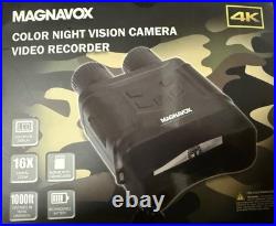 Magnavox Color Night Vision Infrared Camera Video Recorder Goggles Binoculars 4K
