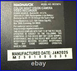 Magnavox Color Night Vision Infrared Camera Video Recorder Goggles Binoculars 4K