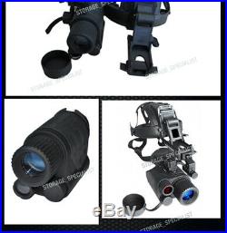 Master Night Vision Goggles Head Mount Kit Monoculars Security IR Tracker Gen