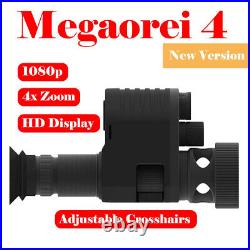 Megaorei 4 Integrated Night Vision Scope Monocular Goggles Telescope Optical DVR