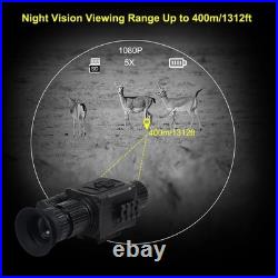 Megaorei M6 Night Vision Scope 5X AI Zoom HD 1080P Shockproof 400M Range 2026