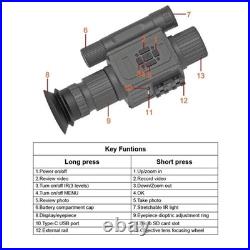 Megaorei M6 Night Vision Scope 5X AI Zoom HD 1080P Shockproof 400M Range 2026
