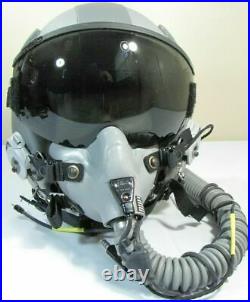 Military Gentex Fixed Wing Hgu 55/p Flight Pilot Helmet Oxygen Mask Nvg ...