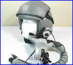 Military Gentex Fixed Wing HGU 55/P Flight Pilot Helmet Oxygen Mask NVG Mount