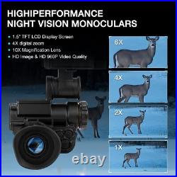 Monocular Night Vision Goggles 1080P WiFi for Hunting Observation Helmet NVG10