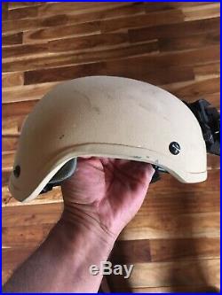 Msa Gunfighter Helmet With Wilcox Nvg Mount Size Med
