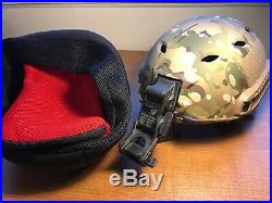 Multicam Ops Core Fast Bump Helmet Medium/LG With Norotos Night Vision Mount NVG