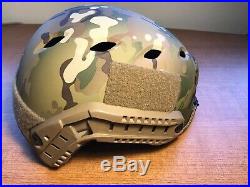 Multicam Ops Core Fast Bump Helmet Medium/LG With Norotos Night Vision Mount NVG