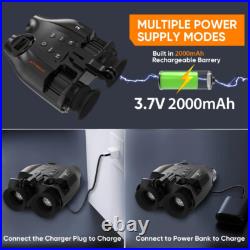 N4 Head Mounted Night Vision Goggles Binoculars Digital IR Hunting Rechargeable