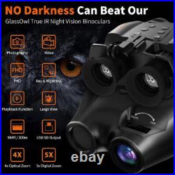 N4 Night Vision Goggles Binoculars Digital IR Head Mounted Hunting Rechargeable