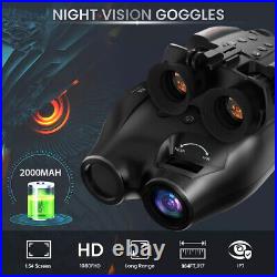 N4 Night Vision Goggles Binoculars Digital IR Head Mounted Hunting Rechargeable