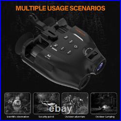 N4 Night Vision Goggles Binoculars Digital IR Head Mounted Hunting Rechargeable