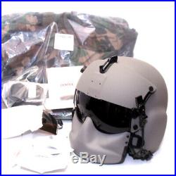 NEW HGU-GENTEX 56/P USA LG Air To Ground Helmet, CEP, Maxillofacial Shield, NVG