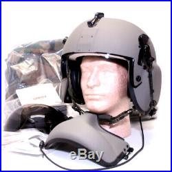 NEW HGU-GENTEX 56/P USA LG Air To Ground Helmet, CEP, Maxillofacial Shield, NVG