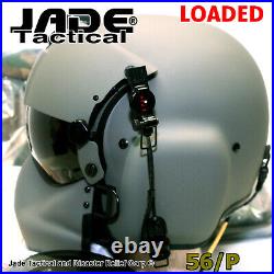 NEW HGU-GENTEX 56/P USA MED Helmet, Maxi Facial-NVG #1 LOADED Jade Tactical