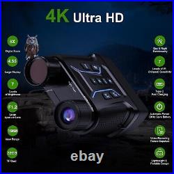 NEW! Upgraded Night Vision Goggles 4K, 4.55 Display, 32GB, 8x Zoom