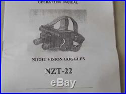 NIGHT VISION GOGGLES. NZT-22. NEU. 0600059 send EMS